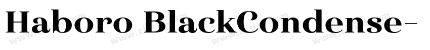 Haboro BlackCondense字体转换